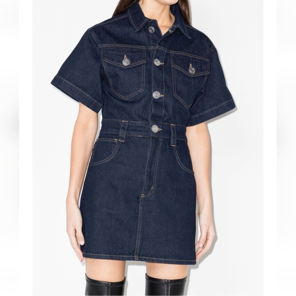 Denim Shirt Dress - Picture 2 of 3